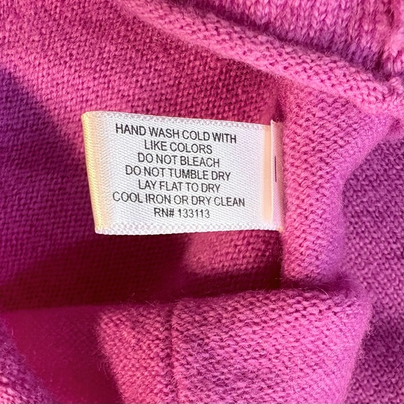 Lisa Todd Pucker Up Lip Graphic Wool Cashmere Sweater Pink Size L🧡 - Picture 8 of 12